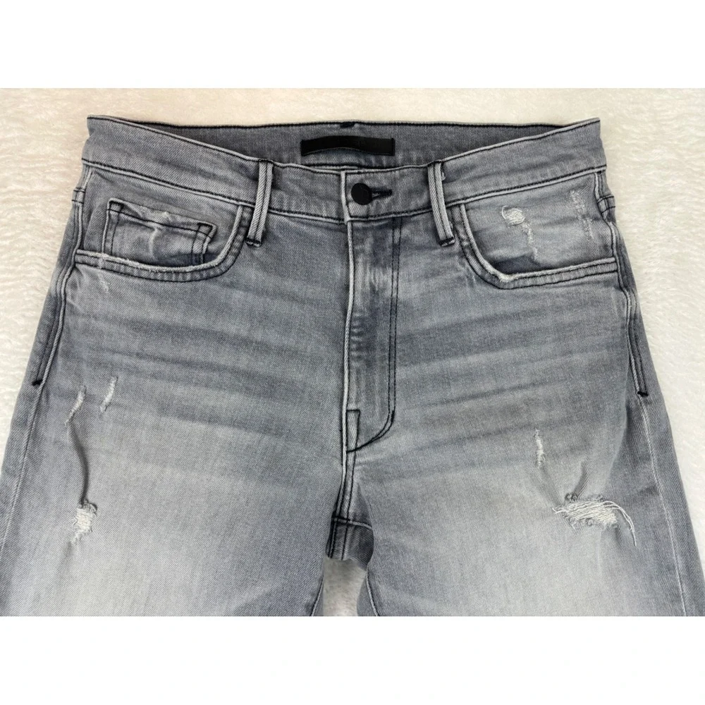 Joes Mens 31x34 Jeans Brixton Slim Straight Distressed Grungy Grey Denim